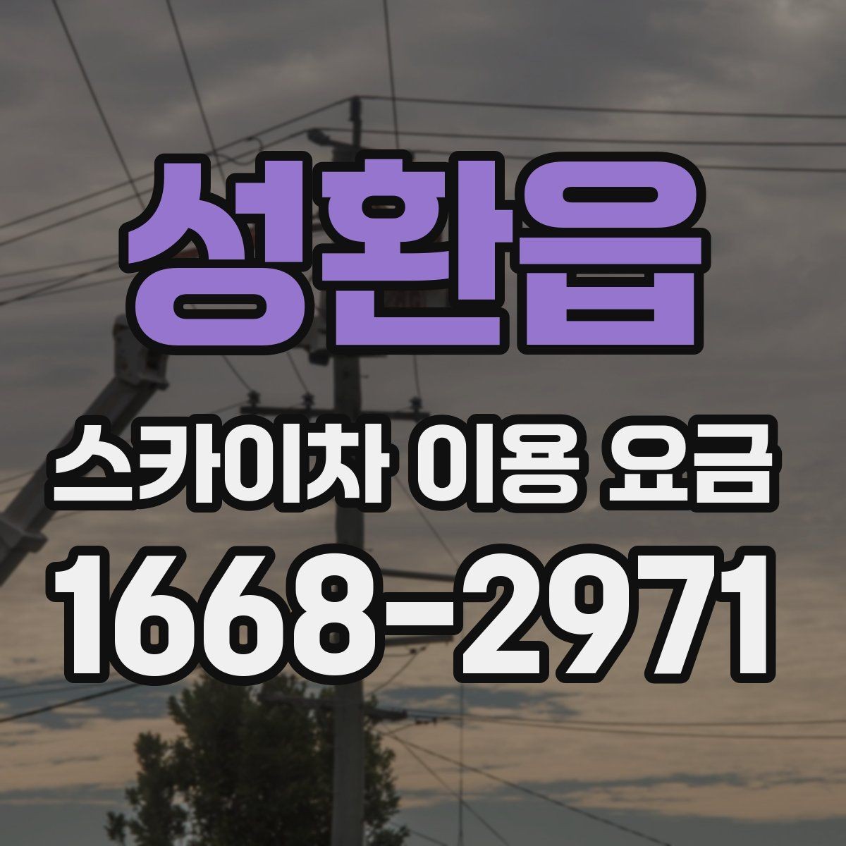 성환읍 스카이차 이용 요금 문의 전에 보면 좋은 정리