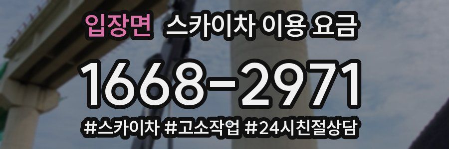 입장면 스카이차 이용 요금