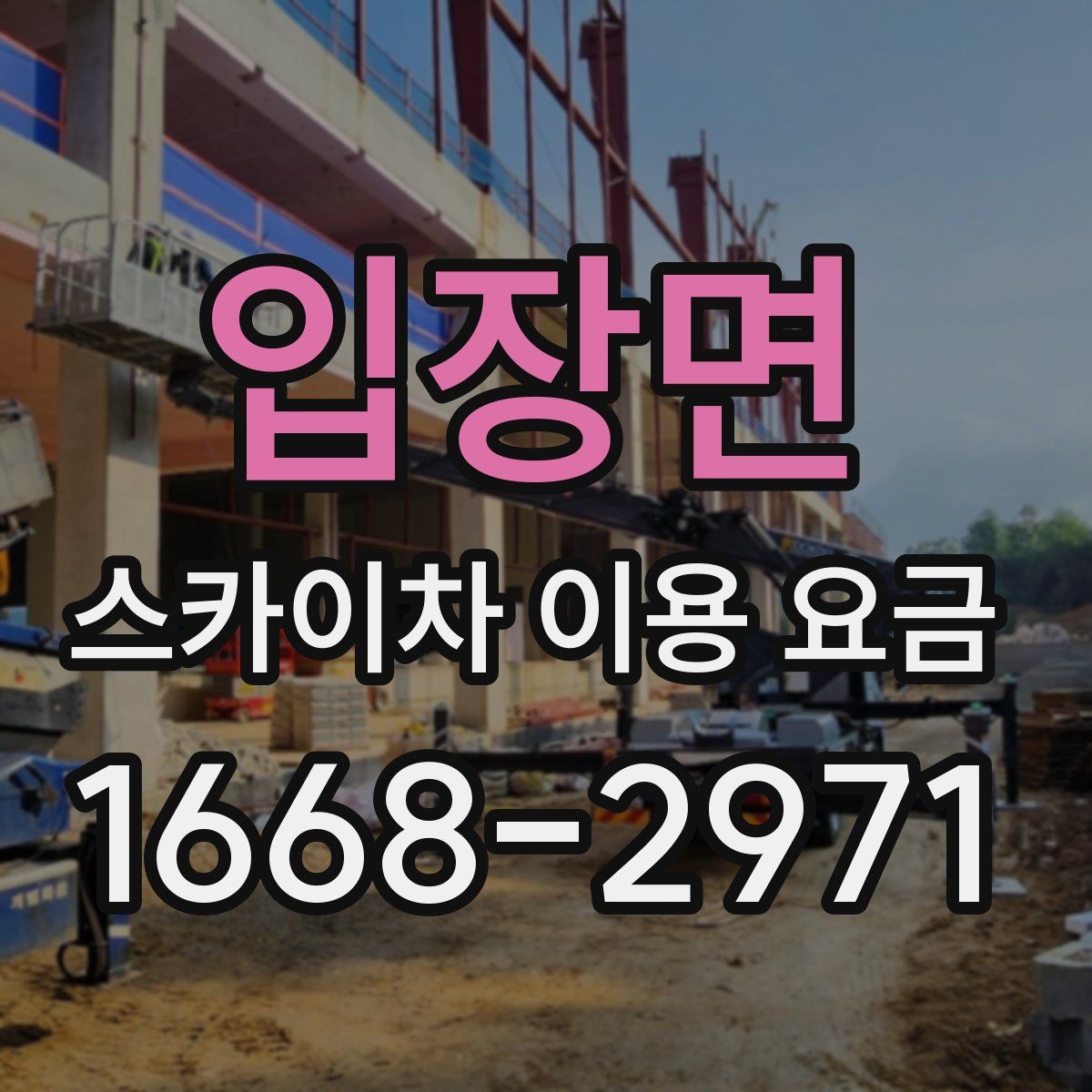 입장면 스카이차 이용 요금