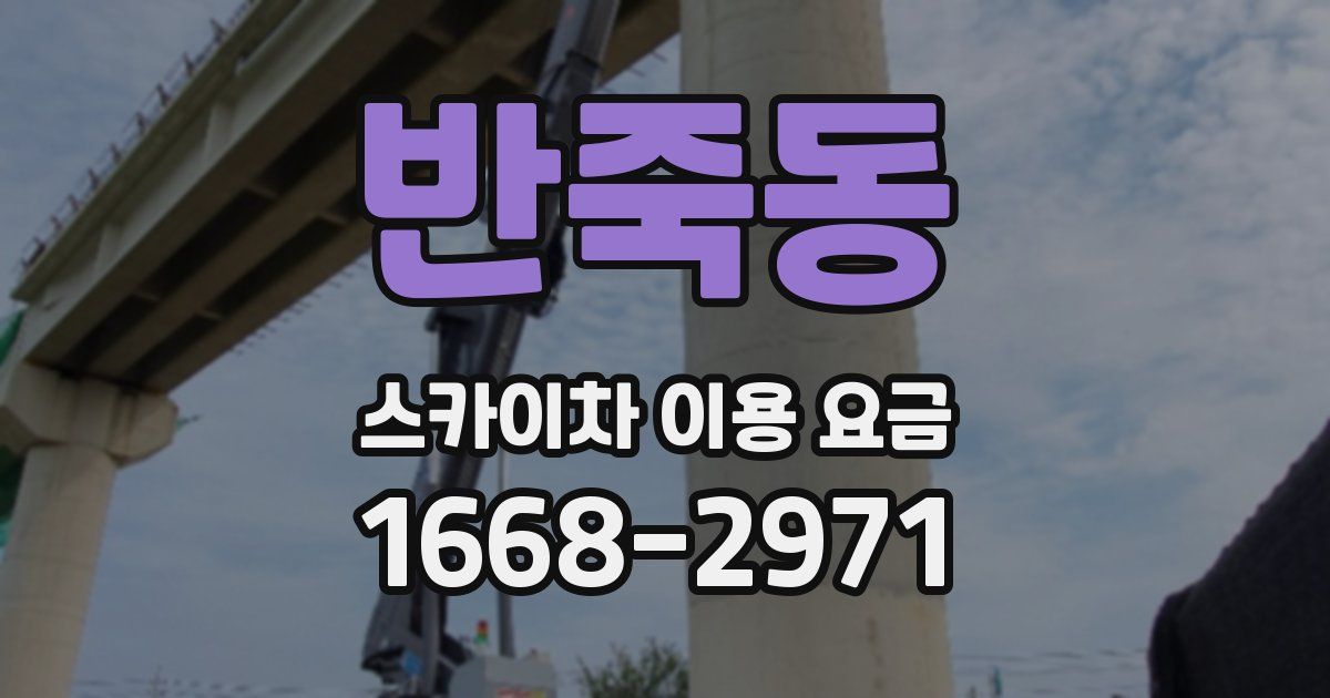 반죽동 스카이차 이용 요금