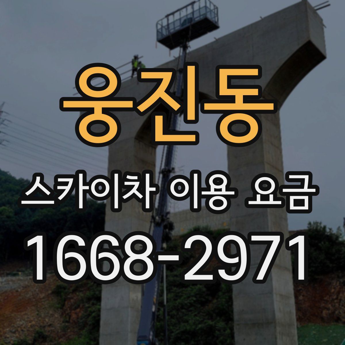 웅진동 스카이차 이용 요금