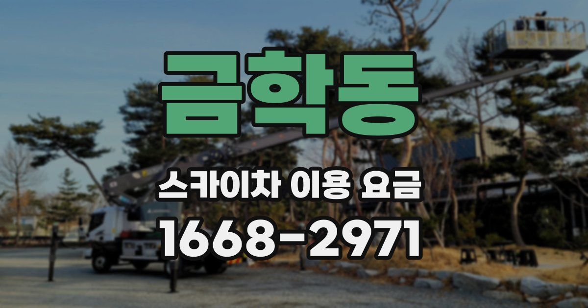 금학동 스카이차 이용 요금