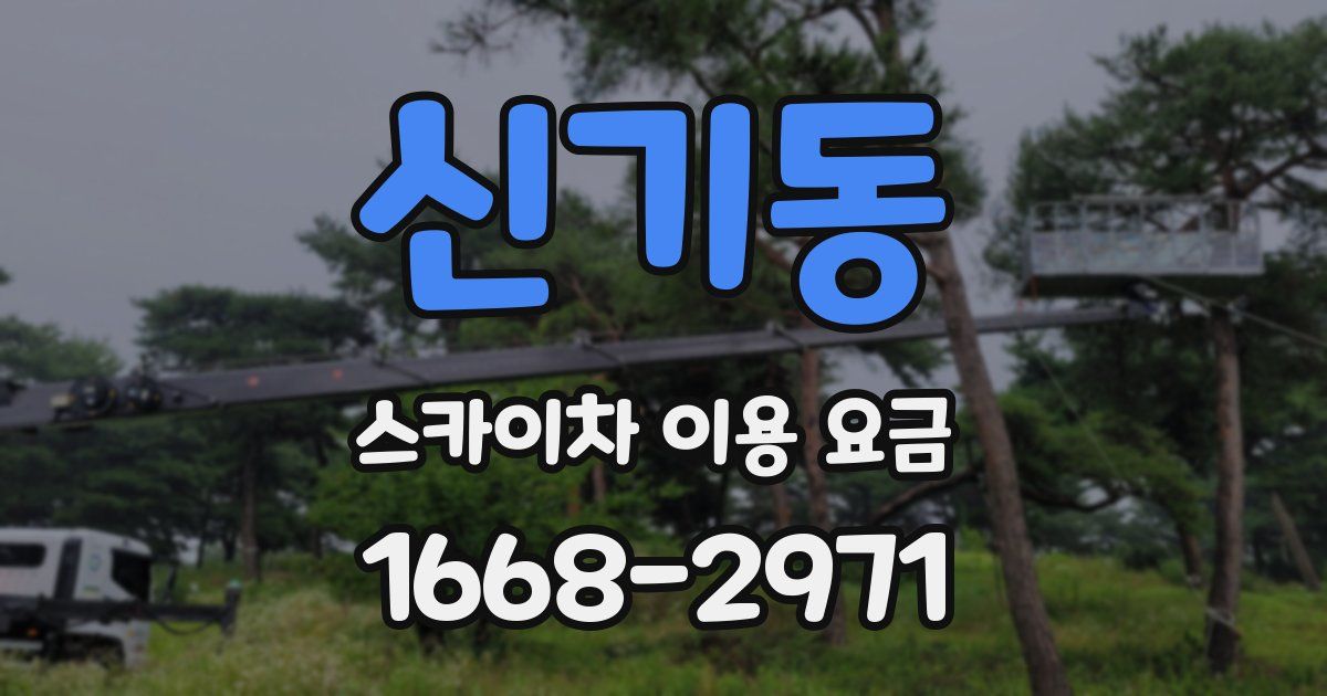 신기동 스카이차 이용 요금