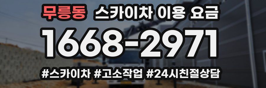 무릉동 스카이차 이용 요금