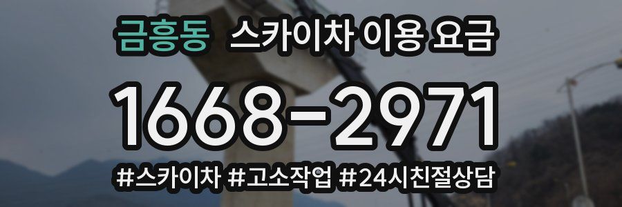 금흥동 스카이차 이용 요금