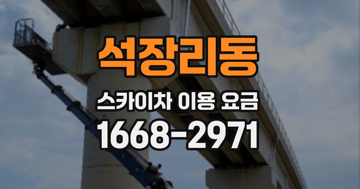 석장리동 스카이차 이용 요금