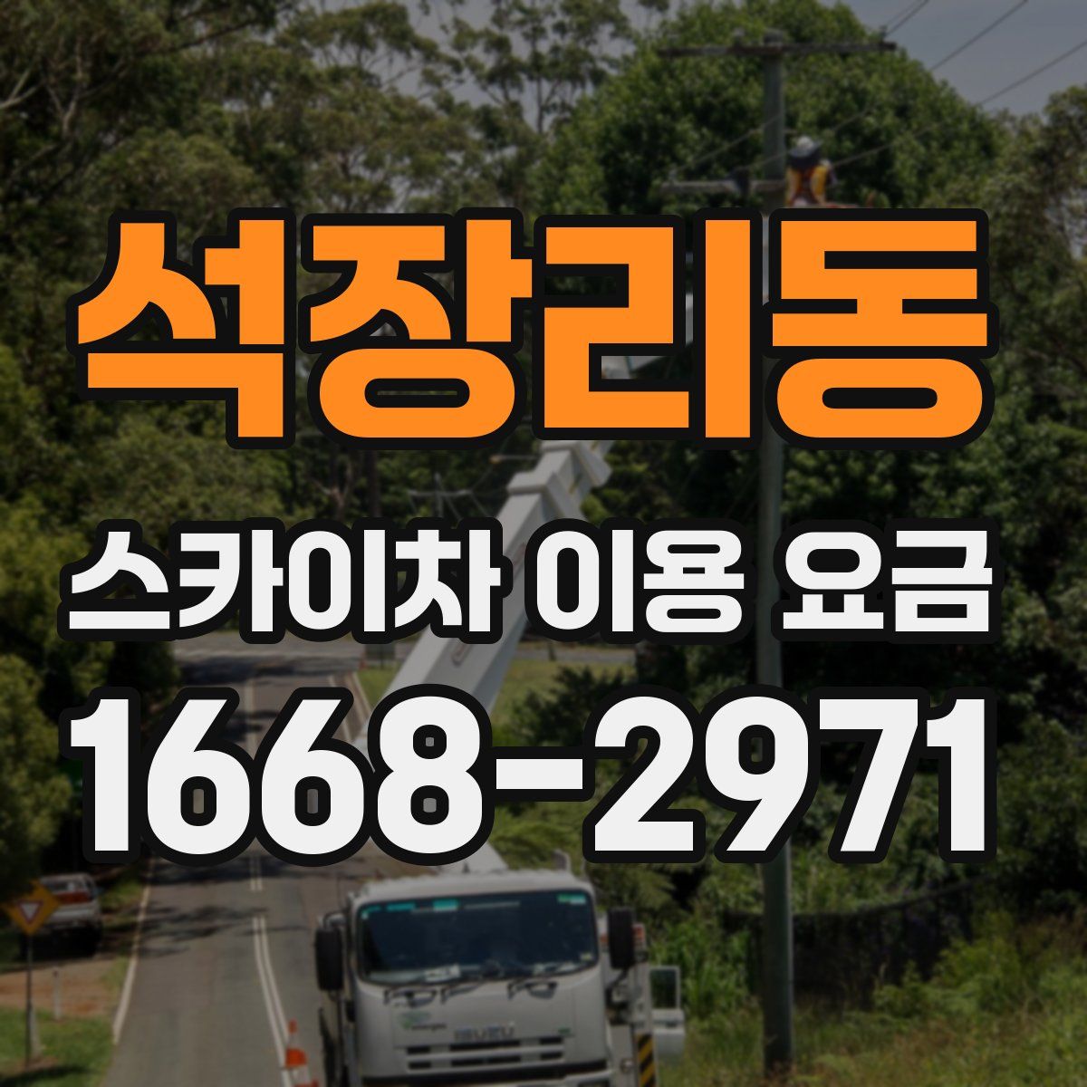 석장리동 스카이차 이용 요금