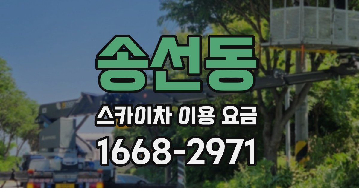 송선동 스카이차 이용 요금