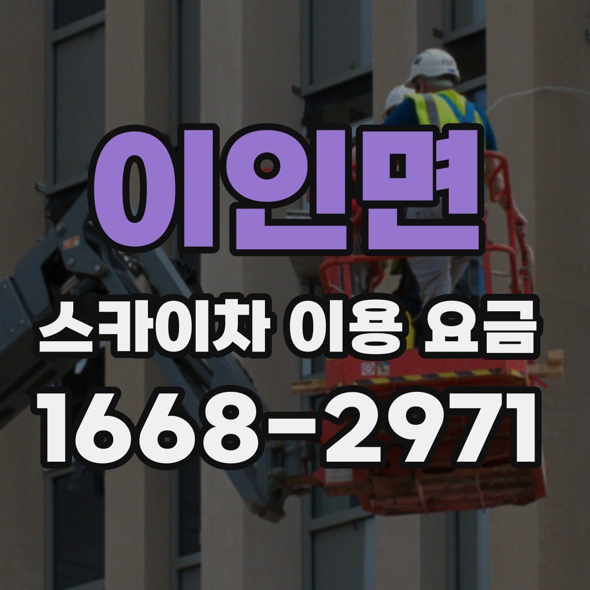 이인면 스카이차 이용 요금
