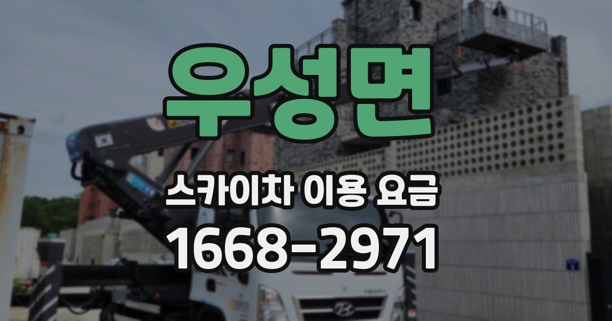 우성면 스카이차 이용 요금