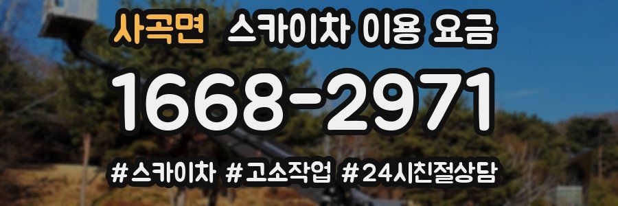 사곡면 스카이차 이용 요금