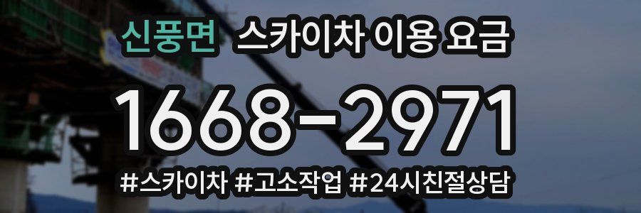 신풍면 스카이차 이용 요금