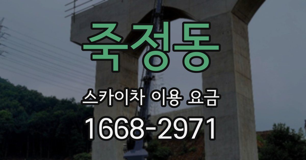 죽정동 스카이차 이용 요금