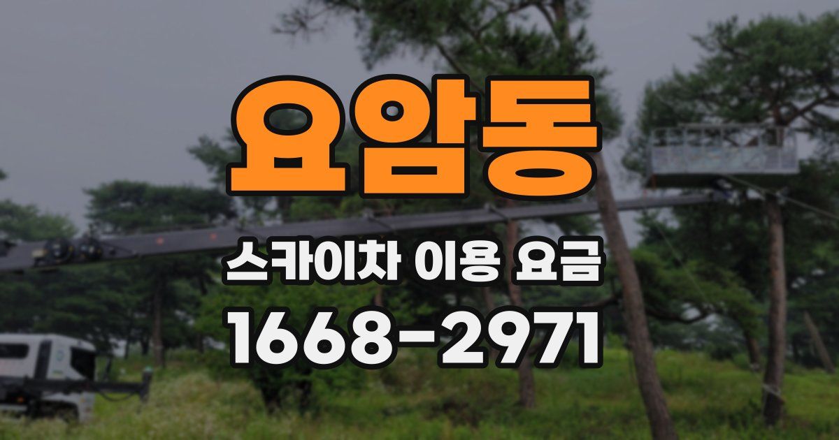 요암동 스카이차 이용 요금