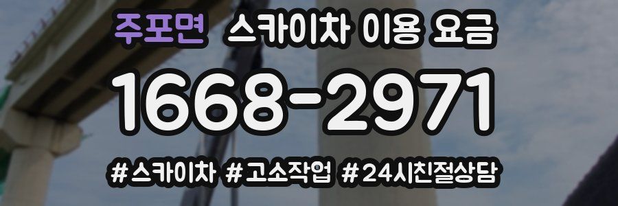 주포면 스카이차 이용 요금