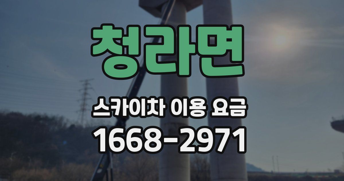 청라면 스카이차 이용 요금
