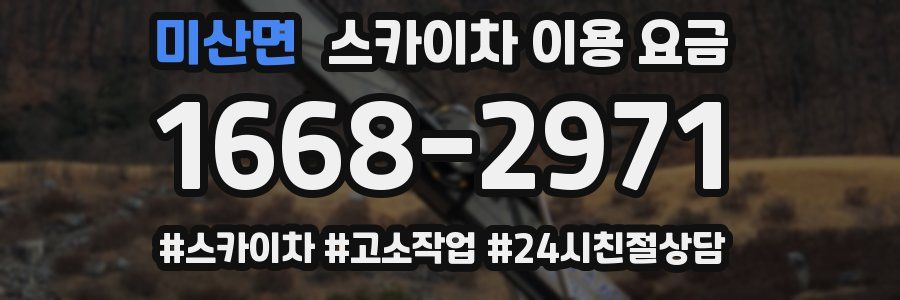 미산면 스카이차 이용 요금