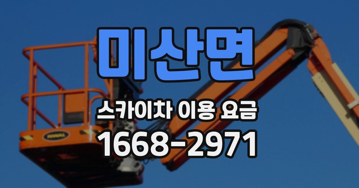 미산면 스카이차 이용 요금