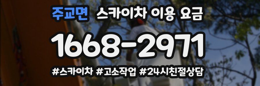 주교면 스카이차 이용 요금