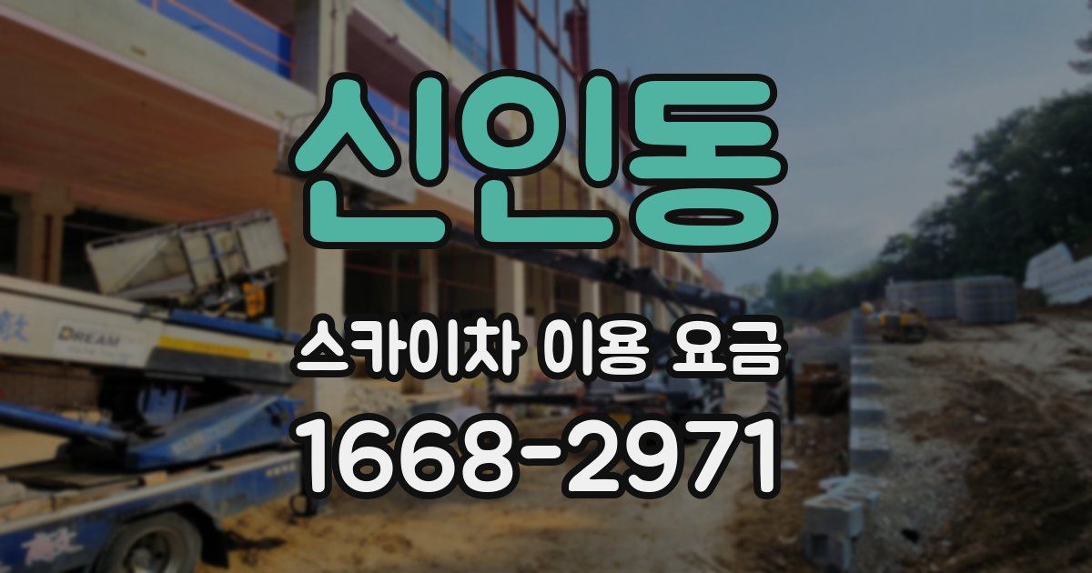 신인동 스카이차 이용 요금