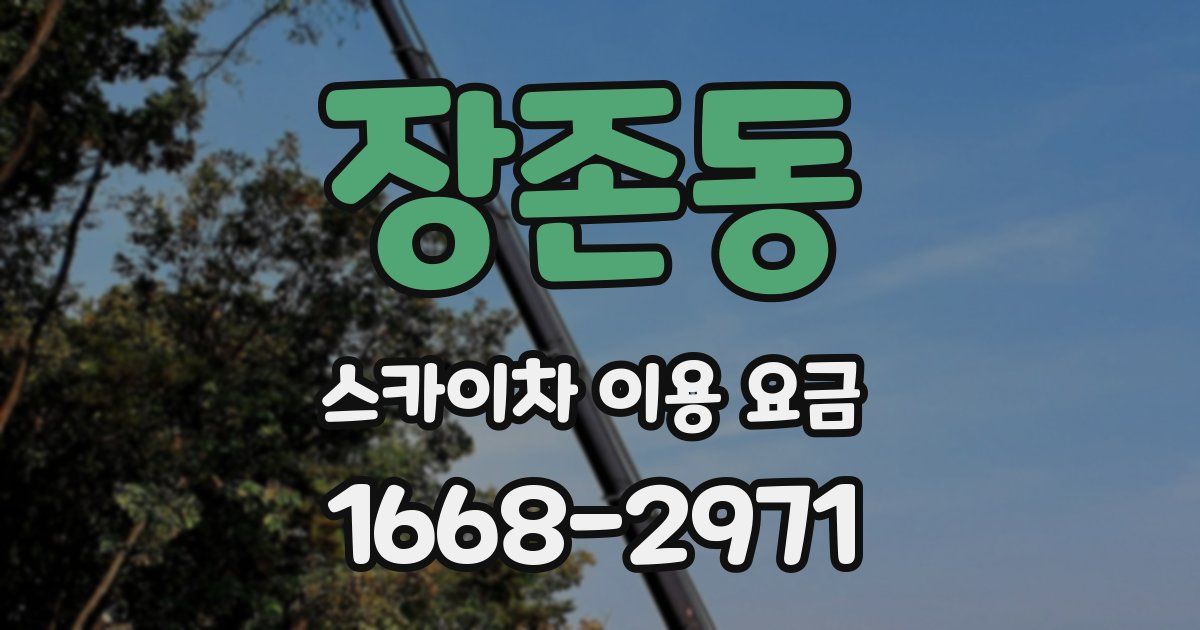장존동 스카이차 이용 요금