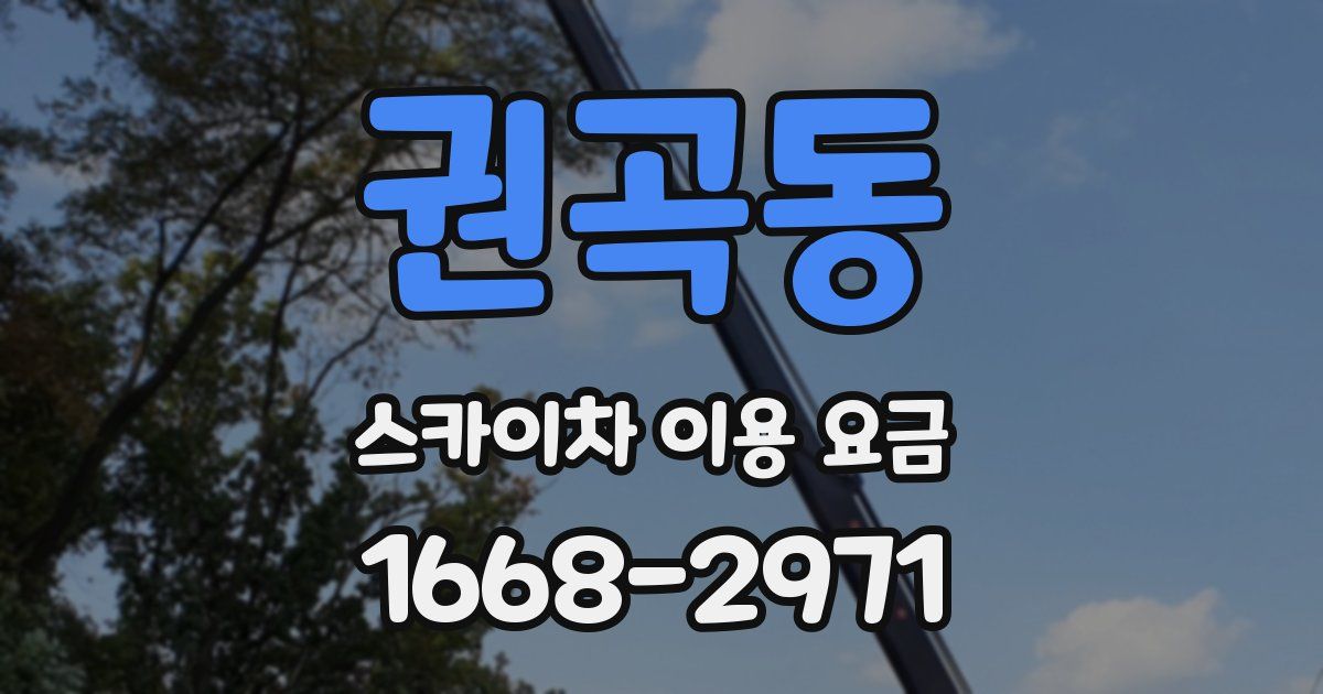 권곡동 스카이차 이용 요금