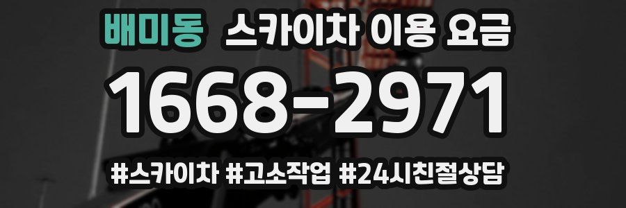 배미동 스카이차 이용 요금
