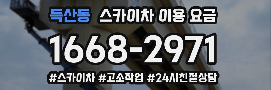 득산동 스카이차 이용 요금