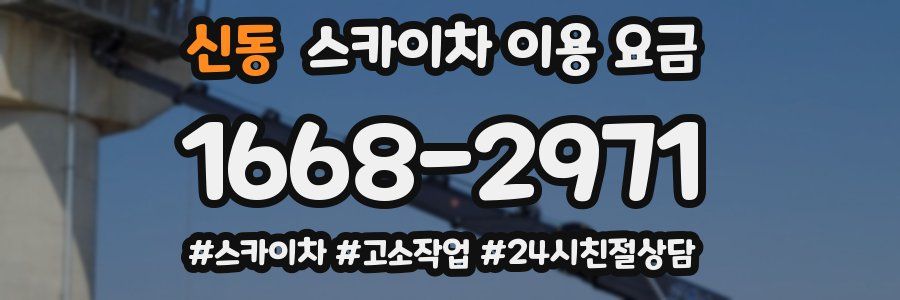 신동 스카이차 이용 요금