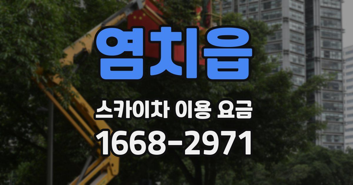 염치읍 스카이차 이용 요금