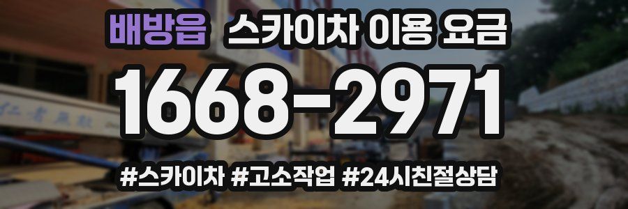 배방읍 스카이차 이용 요금