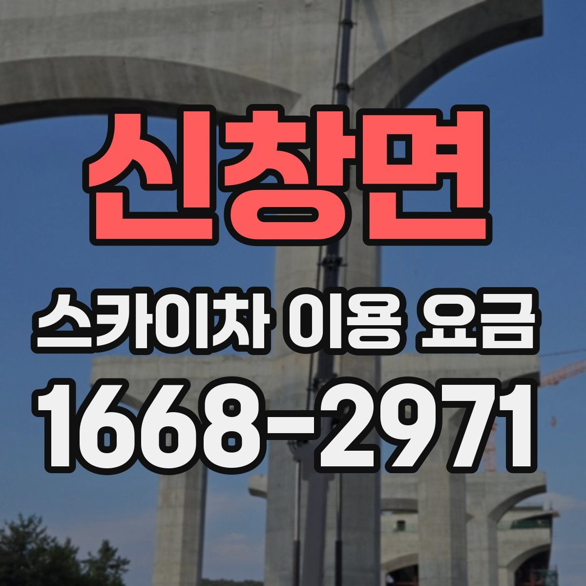 신창면 스카이차 이용 요금