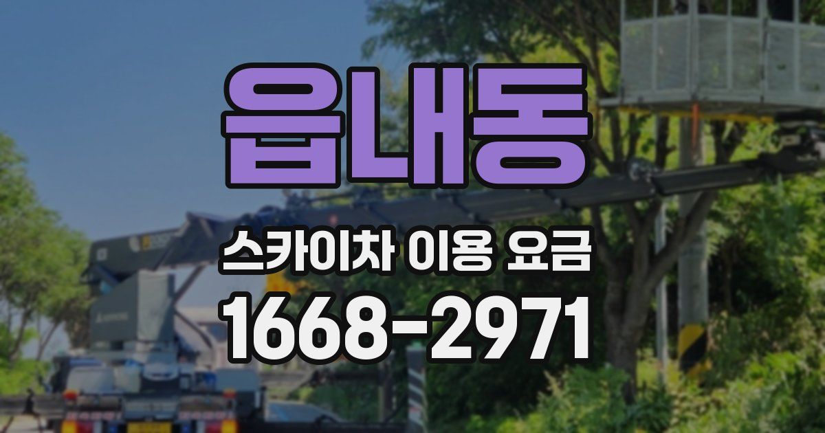 읍내동 스카이차 이용 요금