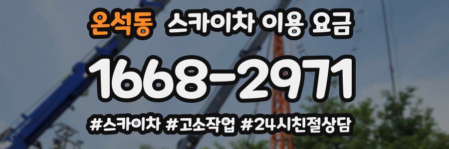 온석동 스카이차 이용 요금