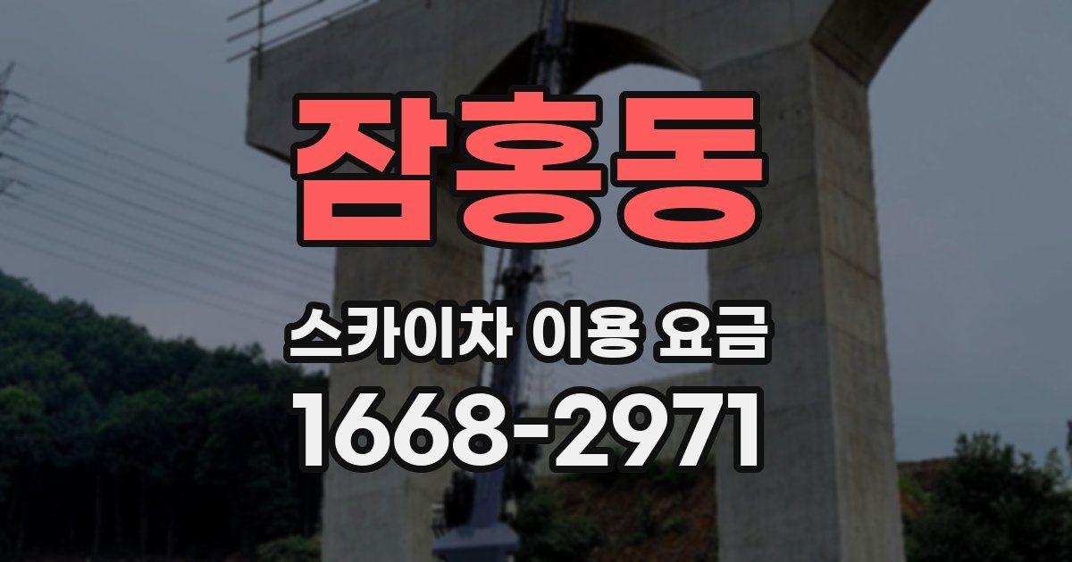 잠홍동 스카이차 이용 요금