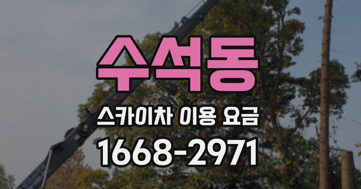 수석동 스카이차 이용 요금