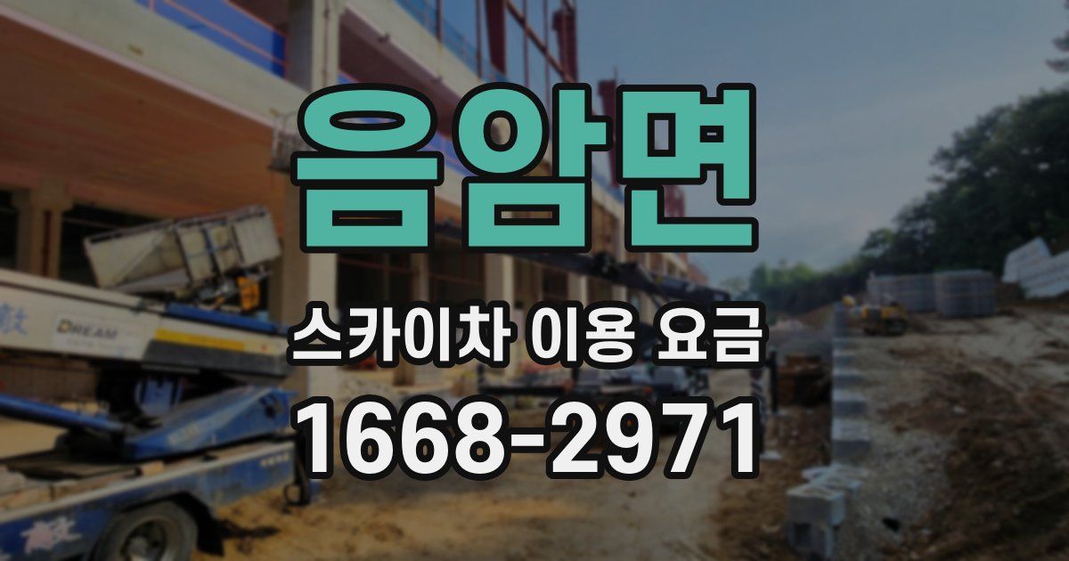 음암면 스카이차 이용 요금