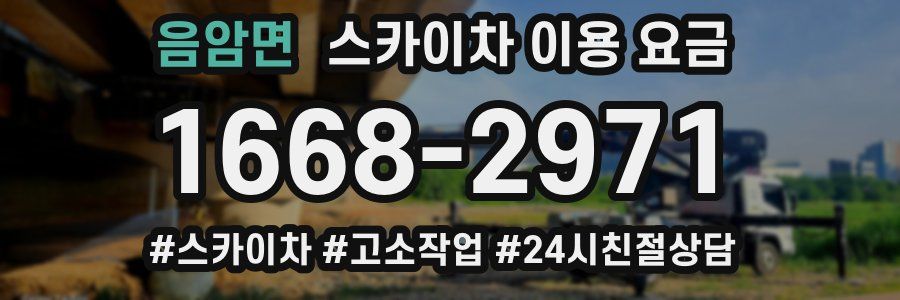 음암면 스카이차 이용 요금