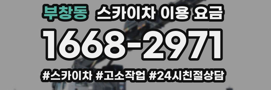 부창동 스카이차 이용 요금