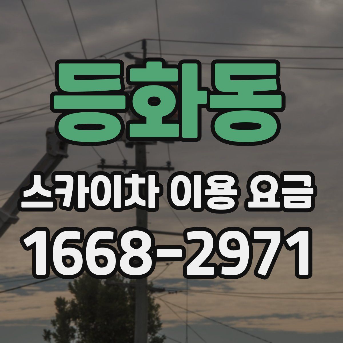 등화동 스카이차 이용 요금