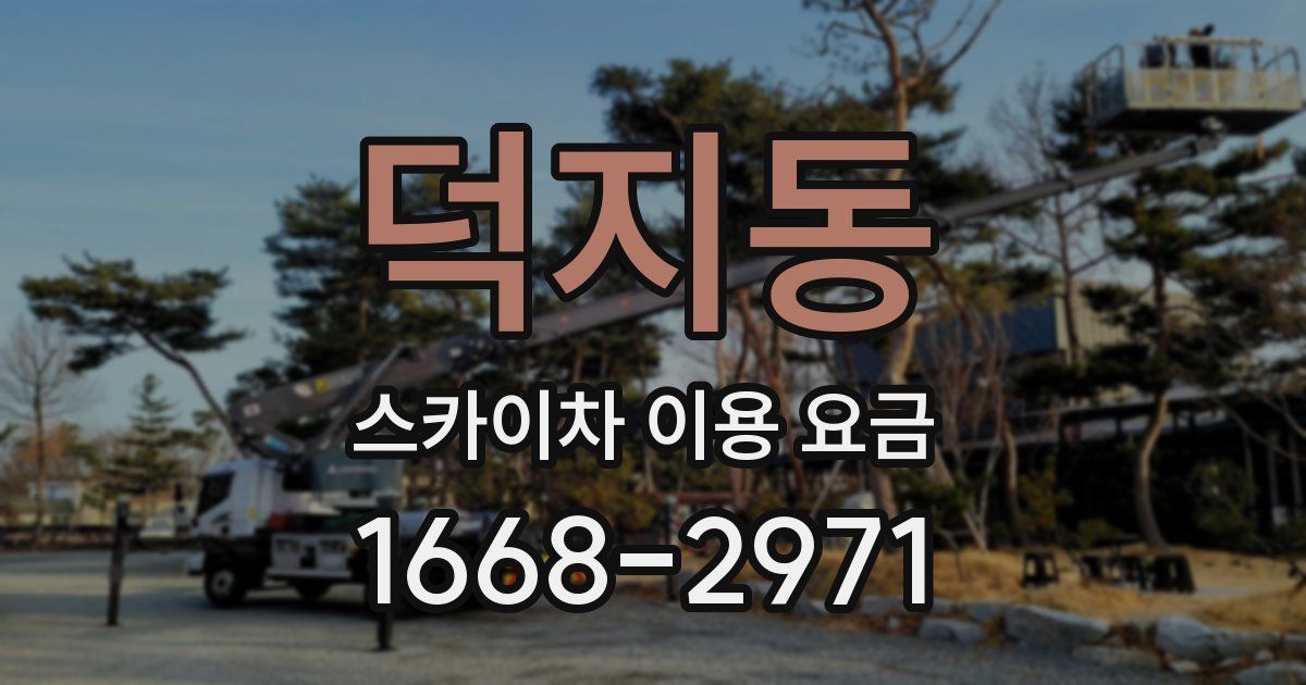 덕지동 스카이차 이용 요금