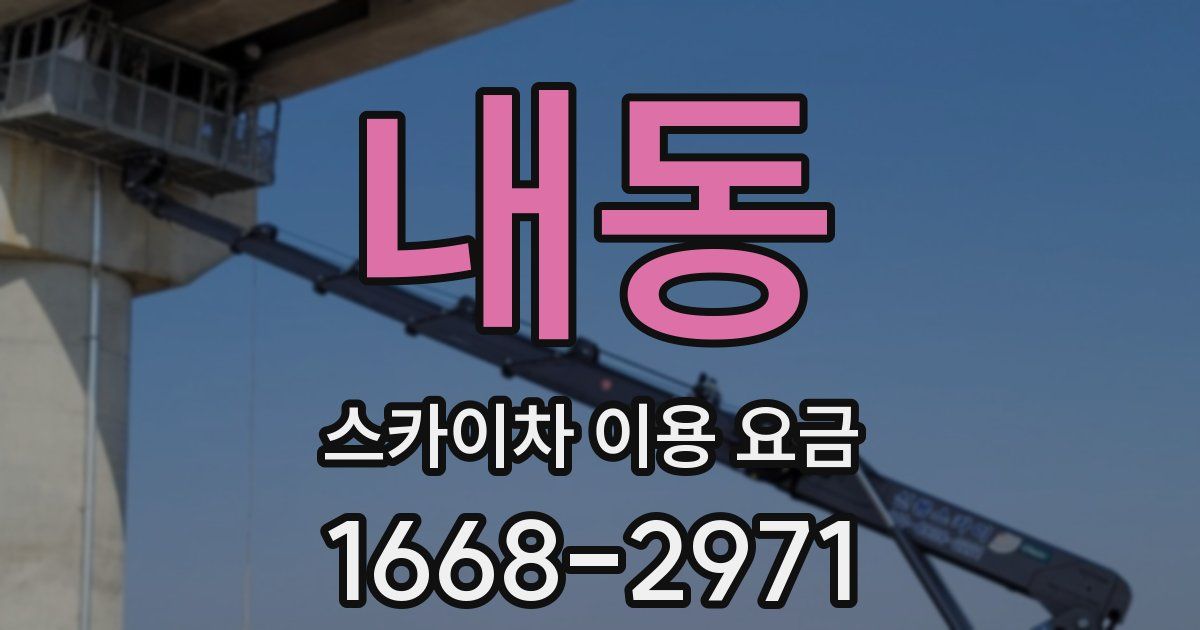내동 스카이차 이용 요금