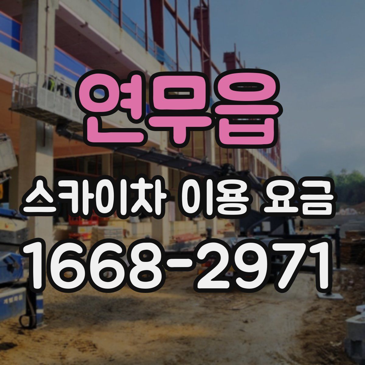 연무읍 스카이차 이용 요금