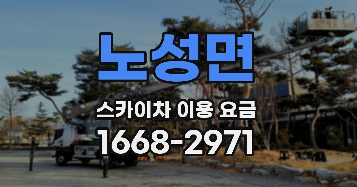 노성면 스카이차 이용 요금
