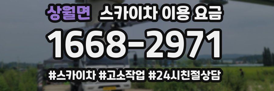 상월면 스카이차 이용 요금