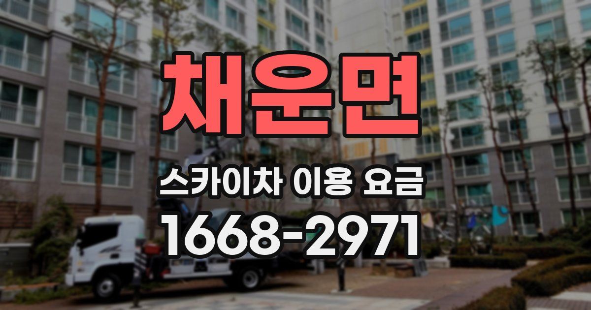 채운면 스카이차 이용 요금