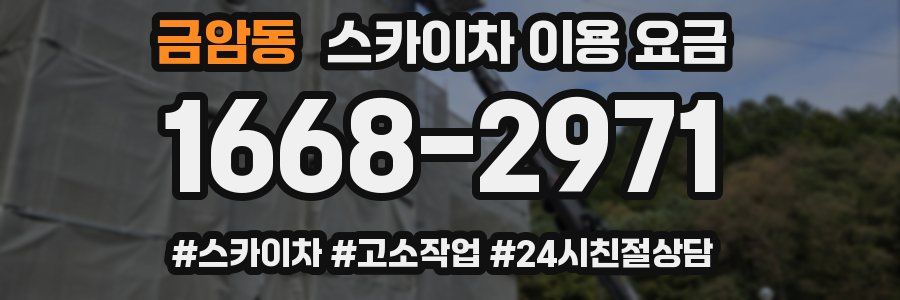 금암동 스카이차 이용 요금