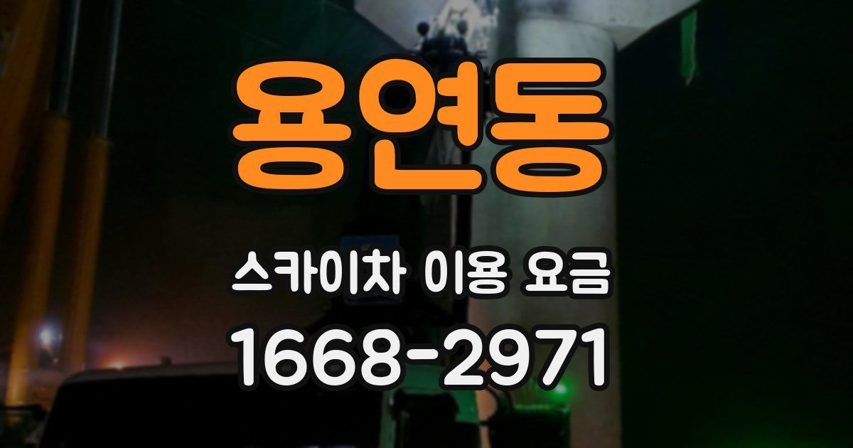 용연동 스카이차 이용 요금