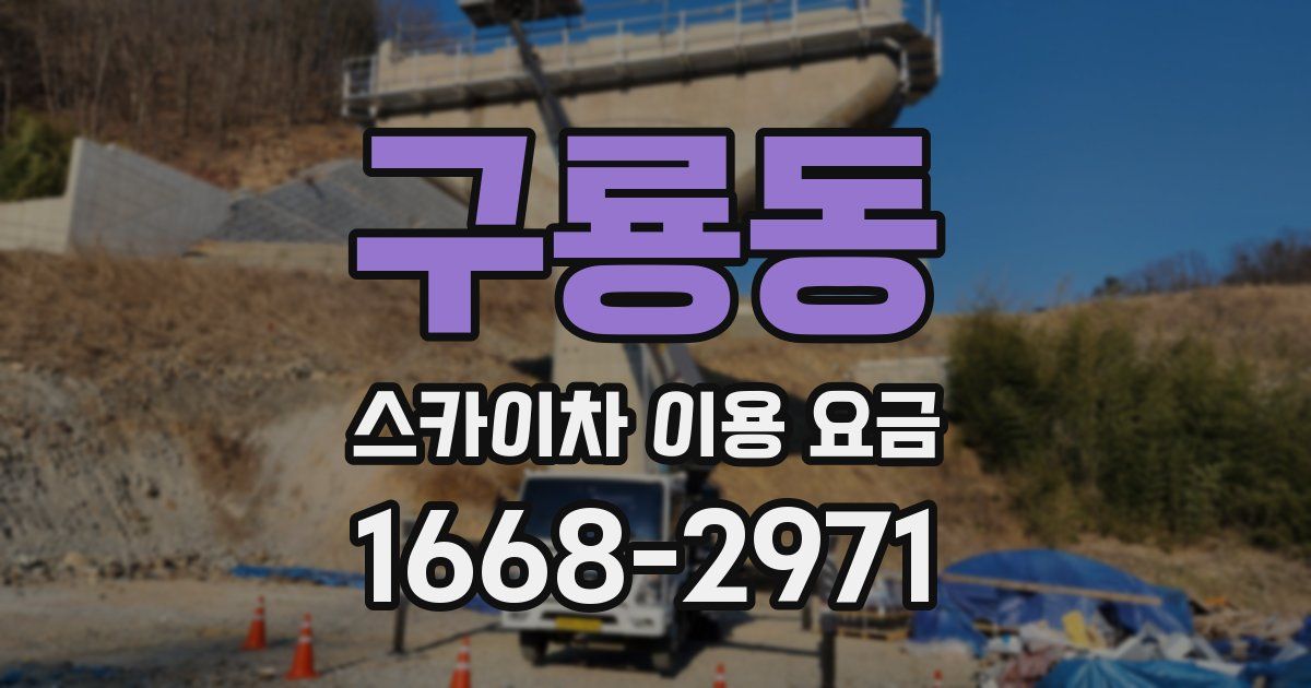 구룡동 스카이차 이용 요금