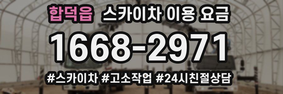 합덕읍 스카이차 이용 요금